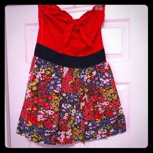 A&F Tie Front Strapless Dress/ Tunic